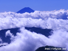 山梨県北岳で撮影した夏の富士山